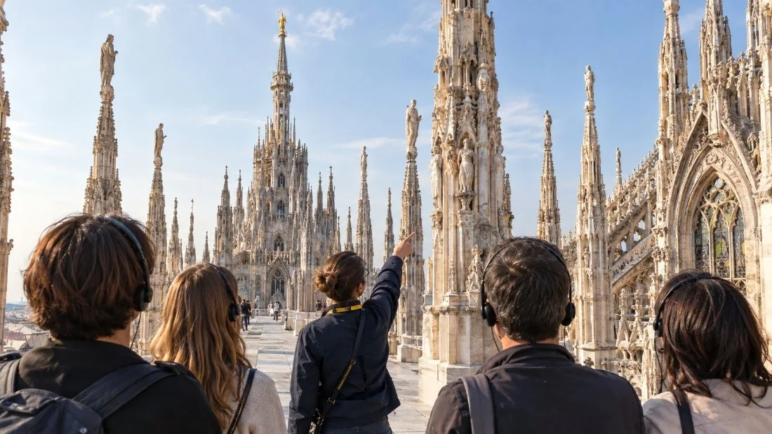 Visite guidée des terrasses et de la cathédrale du Duomo